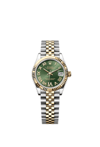 Rolex Two-Tone (YG/SS) Datejust - 31mm - Olive green Diamond Dial - Jubilee