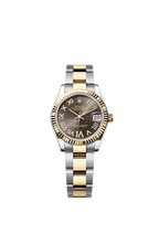 Rolex Two-Tone (YG/SS) Datejust - 31mm - Dark grey Diamond Dial - Oyster