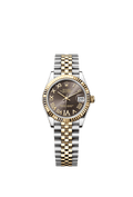 Rolex Two-Tone (YG/SS) Datejust - 31mm - Dark grey Diamond Dial - Jubilee