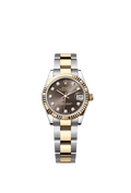 Rolex Two-Tone (YG/SS) Datejust - 31mm - Dark grey Diamond Dial - Oyster