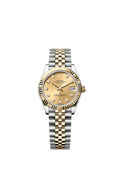 Rolex Two-Tone (YG/SS) Datejust - 31mm - Champagne-colour Diamond Dial - Jubilee