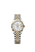 Rolex Two-Tone (YG/SS) Datejust - 31mm - White mother-of-pearl Diamond Dial - Jubilee