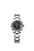 Rolex Stainless Steel Datejust - 31mm - Bright black - Oyster