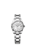 Rolex Stainless Steel Datejust - 31mm - White mother-of-pearl Diamond Dial - Oyster