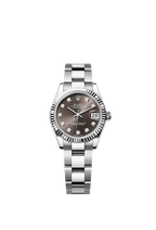 Rolex Stainless Steel Datejust - 31mm - Dark grey Diamond Dial - Oyster
