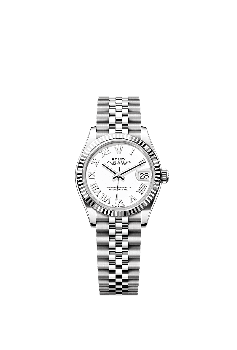 Rolex Stainless Steel Datejust - 31mm - White - Jubilee