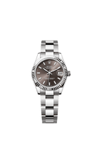 Rolex Stainless Steel Datejust - 31mm - Dark grey - Oyster