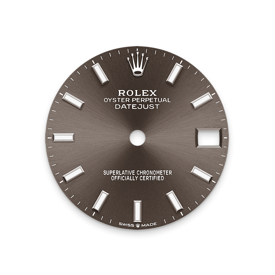 Rolex Stainless Steel Datejust - 31mm - Dark grey - Jubilee