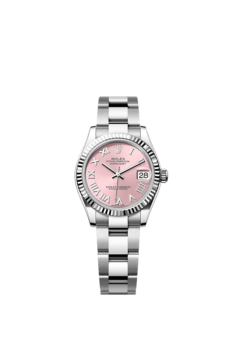 Rolex Stainless Steel Datejust - 31mm - Pink - Oyster