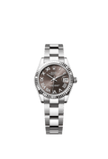 Rolex Stainless Steel Datejust - 31mm - Dark grey - Oyster