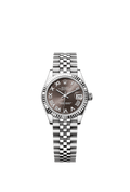 Rolex Stainless Steel Datejust - 31mm - Dark grey - Jubilee