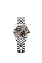 Rolex Stainless Steel Datejust - 31mm - Dark grey - Jubilee