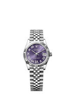Rolex Stainless Steel Datejust - 31mm - Aubergine Diamond Dial - Jubilee