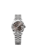 Rolex Stainless Steel Datejust - 31mm - Dark grey Diamond Dial - Jubilee