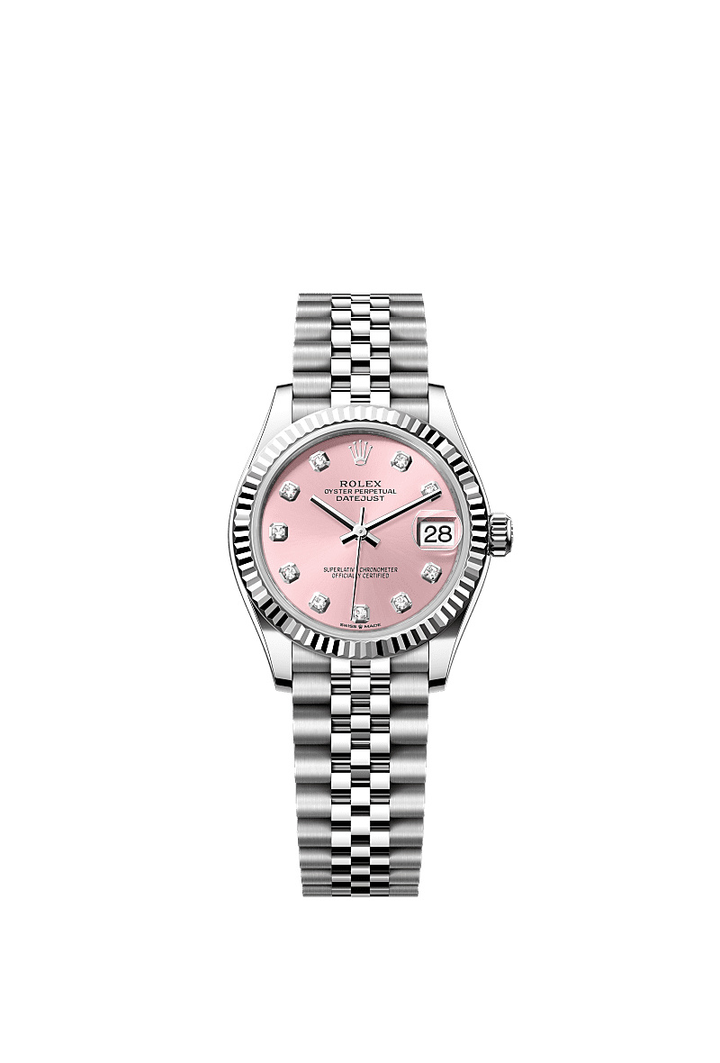 Rolex Stainless Steel Datejust - 31mm - Pink Diamond Dial - Jubilee