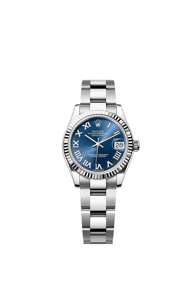 Rolex Stainless Steel Datejust - 31mm - Bright blue - Oyster