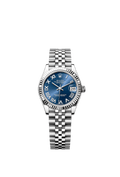 Rolex Stainless Steel Datejust - 31mm - Bright blue - Jubilee