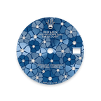 Rolex Stainless Steel Datejust - 31mm - Azzurro blue, floral motif Diamond Dial - Oyster
