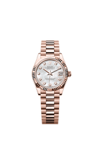 Rolex Rose Gold Datejust - 31mm - White mother-of-pearl Diamond Dial - President