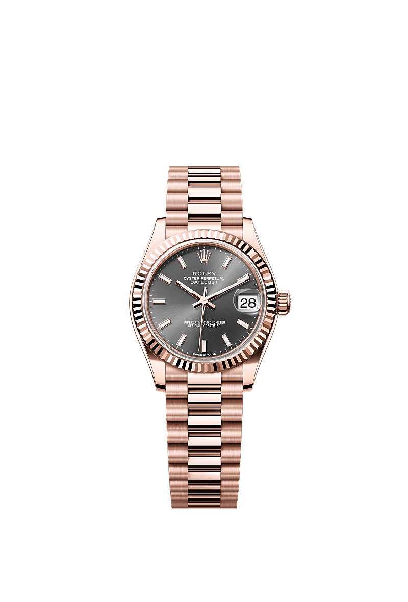 Rolex Rose Gold Datejust - 31mm - Slate - President