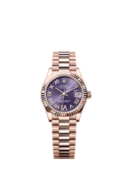 Rolex Rose Gold Datejust - 31mm - Aubergine Diamond Dial - President