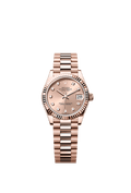 Rolex Rose Gold Datejust - 31mm - Rosé-colour Diamond Dial - President