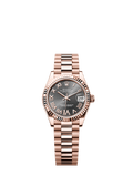 Rolex Rose Gold Datejust - 31mm - Slate Diamond Dial - President