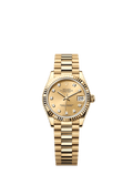 Rolex Yellow Gold Datejust - 31mm - Champagne-colour Diamond Dial - President