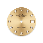 Rolex Yellow Gold Datejust - 31mm - Champagne-colour Diamond Dial - President