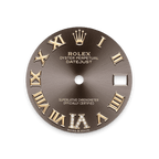 Rolex Yellow Gold Datejust - 31mm - Dark grey Diamond Dial - President