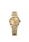 Rolex Yellow Gold Datejust - 31mm - Champagne-colour - President