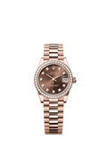 Rolex Rose Gold Datejust - 31mm - Chocolate Diamond Dial - President