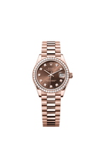 Rolex Rose Gold Datejust - 31mm - Chocolate Diamond Dial - President