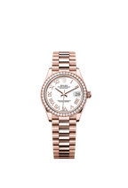 Rolex Rose Gold Datejust - 31mm - White - President