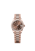 Rolex Rose Gold Datejust - 31mm - Chocolate Diamond Dial - President