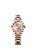 Rolex Rose Gold Datejust - 31mm - Rosé-colour Diamond Dial - President