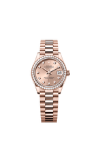 Rolex Rose Gold Datejust - 31mm - Rosé-colour Diamond Dial - President