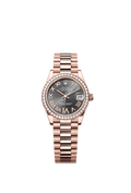 Rolex Rose Gold Datejust - 31mm - Slate Diamond Dial - President