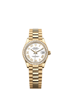 Rolex Yellow Gold Datejust - 31mm - White - President