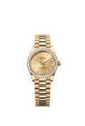Rolex Yellow Gold Datejust - 31mm - Champagne-colour - President