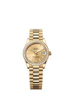 Rolex Yellow Gold Datejust - 31mm - Champagne-colour - President