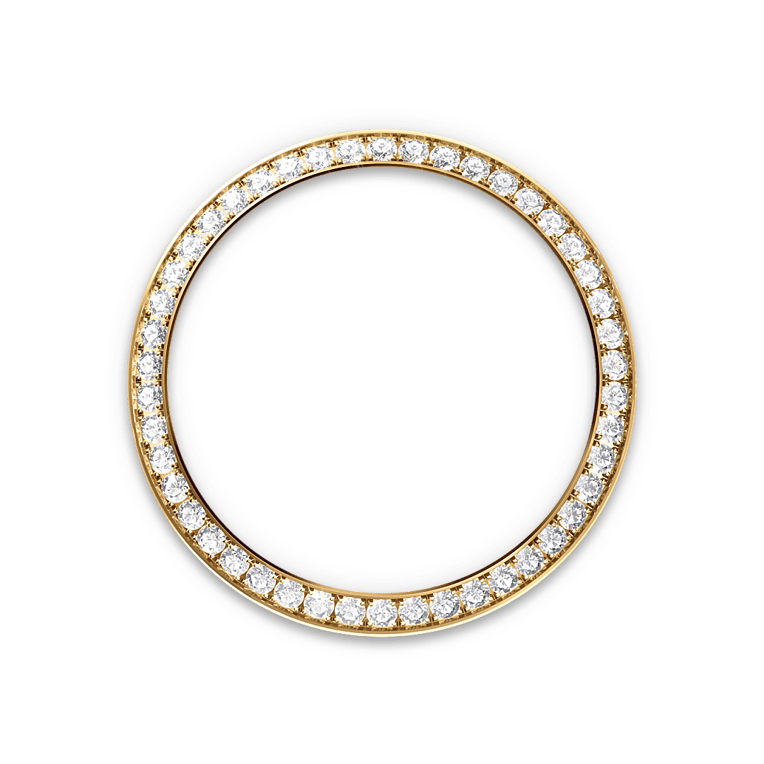 Rolex Yellow Gold Datejust - 31mm - Dark grey Diamond Dial - President