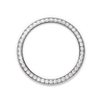 Rolex White Gold Datejust - 31mm - White mother-of-pearl Diamond Dial