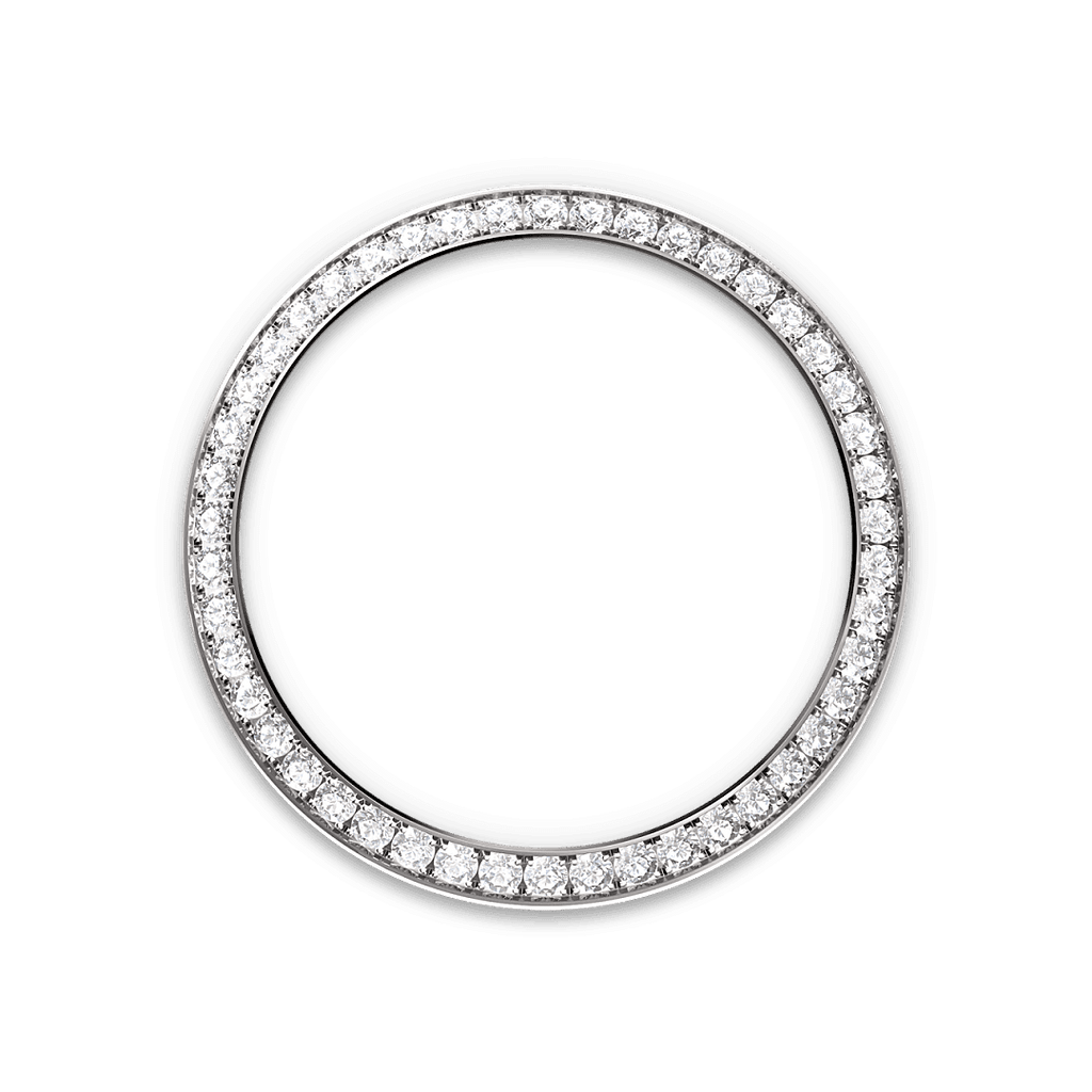 Rolex White Gold Datejust - 31mm - Dark grey Diamond Dial - President