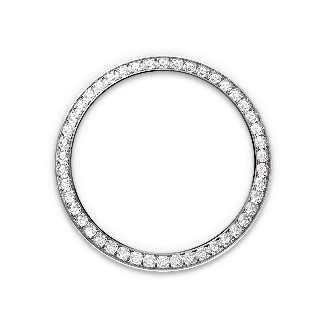 Rolex White Gold Datejust - 31mm - Dark grey Diamond Dial - President