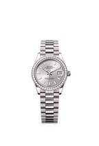 Rolex White Gold Datejust - 31mm - Silver