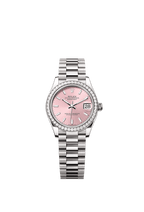 Rolex White Gold Datejust - 31mm - Pink - President