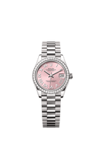 Rolex White Gold Datejust - 31mm - Pink - President