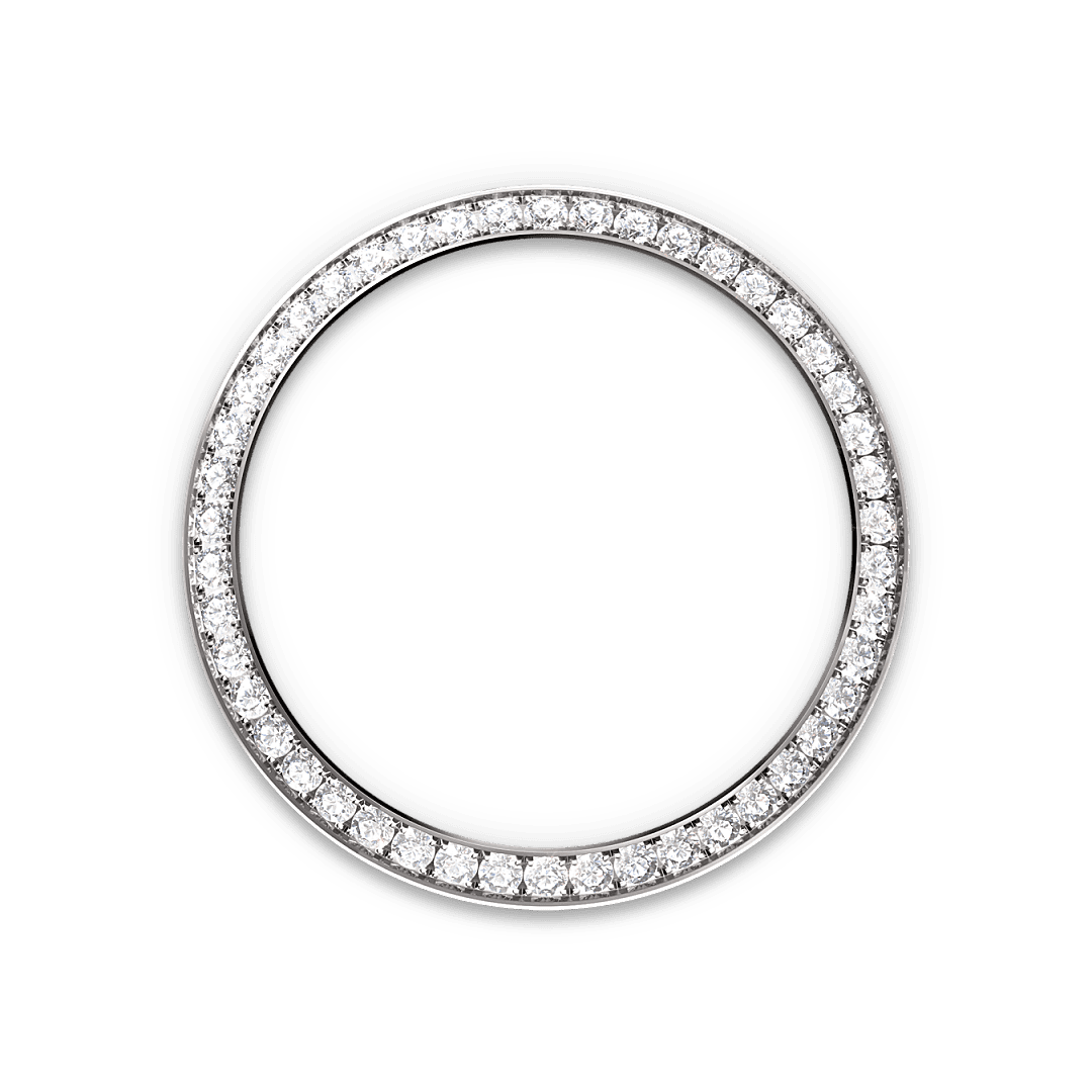 Rolex White Gold Datejust - 31mm - Dark grey - President