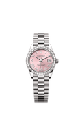 Rolex White Gold Datejust - 31mm - Pink Diamond Dial - President